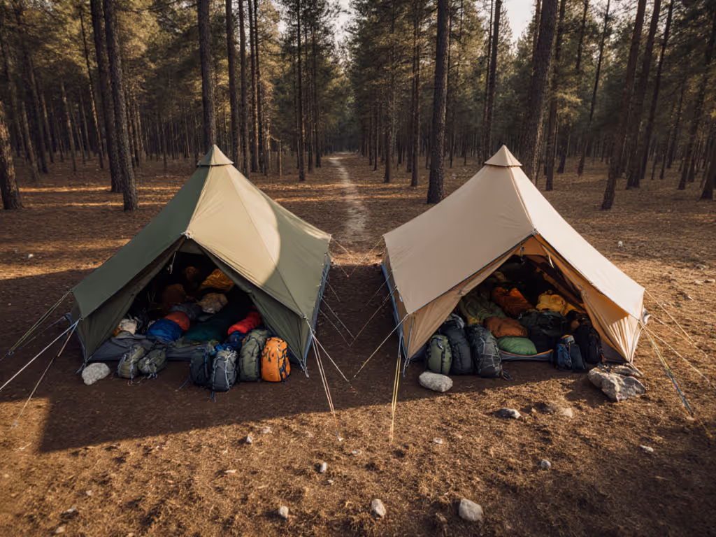two_6-person_tents_arranged_for_scout_troop_with_gear_vestibules