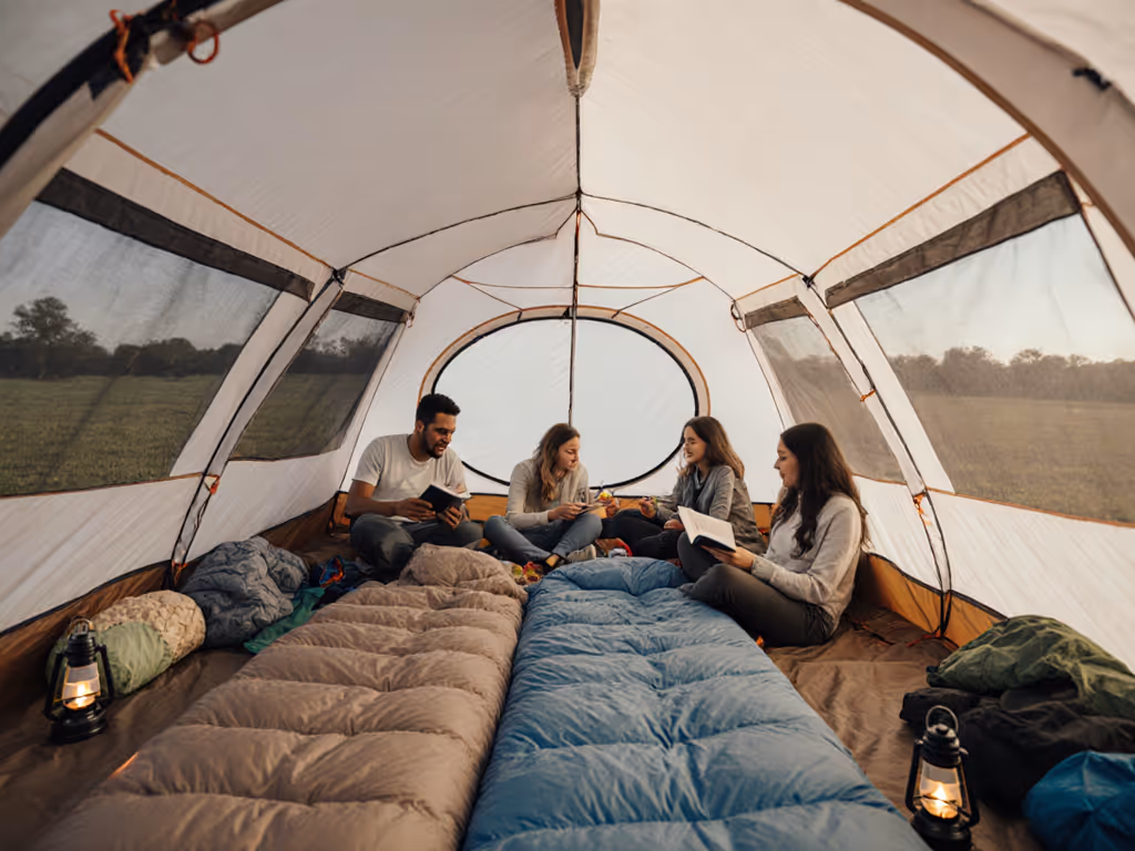 camping_family_inside_tent_good_ventilation_and_clean_setup