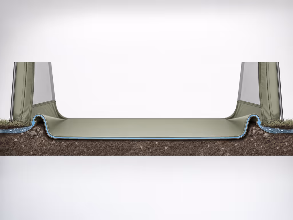 bathtub_tent_floor_raised_seam_cross_section