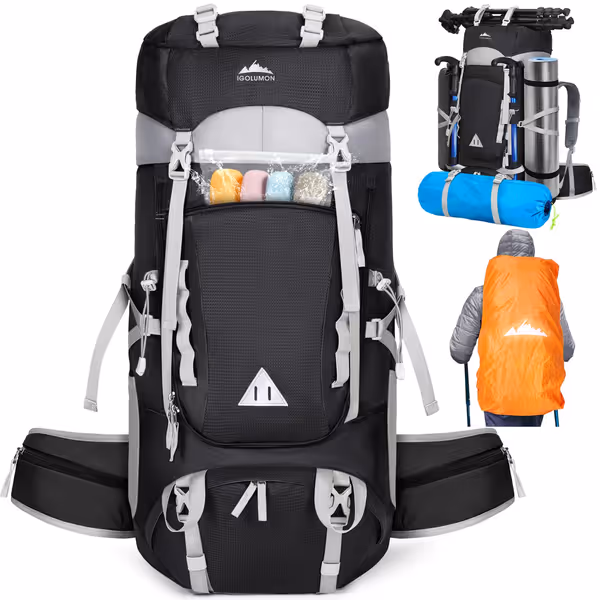 IGOLUMON 60L Hiking Backpack